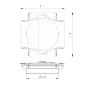 Шторки кашетирующие LGD-BARNDOORS-R85 (WH) 046761
