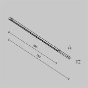 Трековый светильник 12W Белый теплый - белый TR241-4-12WTW-DD2-B Точки/Points Exility X 2700-6000K Dim Dali2 чёрный