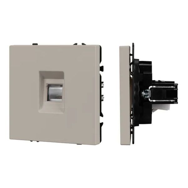 Розетка встраиваемая компьютерная RJ45 кат.6 Arlight 059438 SCT-NOBE-MPC1-SFPL-CA кашемир