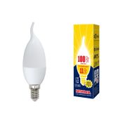 светодиодная лампа свеча на ветру Белый теплый 11W UL-00003817 LED-CW37-11W/WW/E14/FR/NR  Norma Volpe