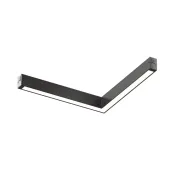 Трековый светильник однофазный  18W Белый теплый SIMPLE LINEAR DK8114-BK IP20 на шинопровод черный