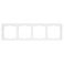 Рамка пластик 4 поста Arlight FRM-NOBE-SFPL-4-WH 054223 белый