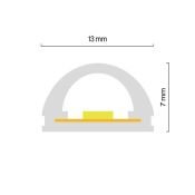 Гибкий неон   48W Белый теплый 432054 13x7 24V IP67 3000K