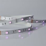 Светодиодная лента RGB 5050 12V  7.2W/m 30Led/метр UL-00004371 ULS-M22-5050-30LED-m-10mm-IP20-7.2W-m-5M-RGB PROFI