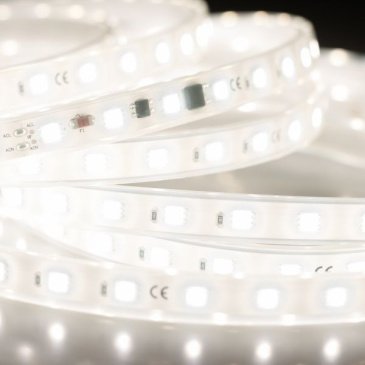 Светодиодная лента Белый 5060 220V 8W/m 54Led/метр герм  023340 ARL-10000PGS-220V 6000K IP67