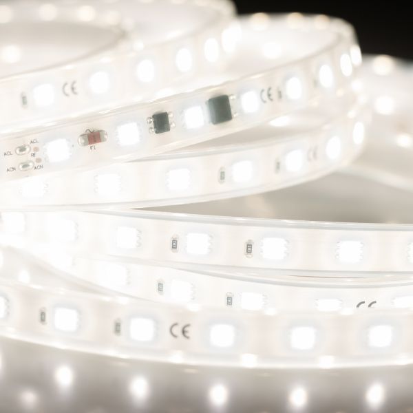 Светодиодная лента Белый 5060 220V 8W/m 54Led/метр герм  023340 ARL-10000PGS-220V 6000K IP67