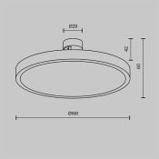 Трековый светильник 10W Белый дневной TR153-1-10W4K-B Плато / Plato Flarity IP20 чёрный