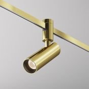 Трековый светильник 12W Белый теплый TR144-1-12W3K-W-BS Фокус / Focus Led Flarity IP20 латунь