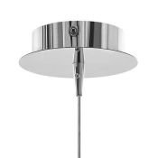Подвесной светильник без лампы Lightstar 806010 ESCICA 1х40W E14 конус хром/белый