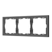 Рамка пластик 3 поста Arlight FRM-NOBE-SFPL-3-GR 054222 серый
