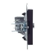 ТВ-розетка встраиваемая оконечная IEK BRITE BR-A10-O-K02 РТВ11-0-БрЧ черный
