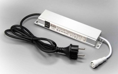 Блок питания для гирлянд PC-24V-W-1.5M-30 ALEDUS 220/24 В, 30 Вт, 1.5 м, белый, с вилкой