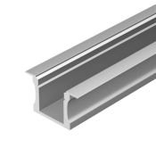 алюминиевый профиль с экраном ALU-SLIM-H15-F-2000 ANOD+FROST (2м) 018243