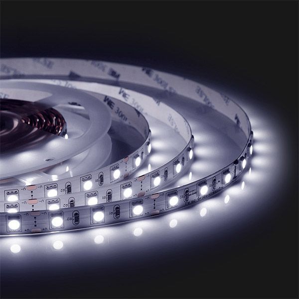 Светодиодная лента Белый 5050 12V 14.4W/m 60Led/метр 229BL Стандарт 10мм IP20 3м блистер Светодиодная лента Белый 5050 12V 14.4W/m 60Led/метр 229BL Стандарт 10мм IP20 3м блистер