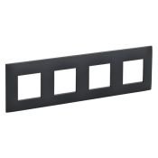 Рамка пластик 4 поста IEK SKANDY SK-M42-K53 SK-F04G графит