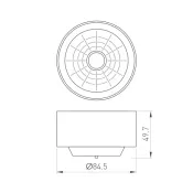 Рефлектор с посадочным кольцом LGD-REFLECTOR-RING-R85 (WH) 046769