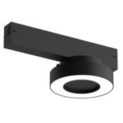 Трековый светильник однофазный  12W Белый-MIX SMART LINEAR DK8027-BK IP20 на шинопровод управляемый черный