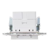 Розетка встраиваемая USB IEK SKANDY A+C 3,1А SK-U22-D31-K01 SK-R14W арктический белый