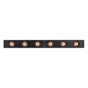 Магнитный трековый светильник  6W Белый дневной  MAG-DOTS-25-L200 30deg  24V на магнитный шинопровод черный 033237