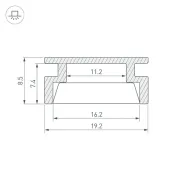 алюминиевый профиль KLUS HR-3000 ANOD 044794