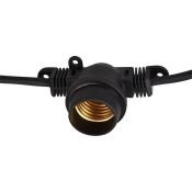 Гирлянда Belt-Light UL-00012327 UDL-K122 20/E27/10M шаг 50см патроны E27 провод белый (10м) IP65