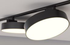 Трековый светильник 15W Белый теплый ROUND M BLACK 120deg на шинопровод черный диммируемый Трековый светильник 15W Белый теплый ROUND M BLACK 120deg на шинопровод черный диммируемый