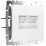 Розетка встраиваемая компьютерная двойная WERKEL Ethernet  RJ-45 W1181161 белый матовый