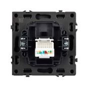 Механизм компьютерной розетки 054305 SCT-NOBE-MPC1-SFPL-BK (RJ-45, CAT6)