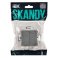 Выключатель встраиваемый двухклавишный проходной IEK SKANDY SK-V22-0-10-K03 SK-V05Gr серый