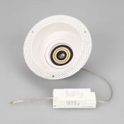 Корпус 030272 PLURIO-BASE-BUILT-TRIMLESS-R160 круглый встраиваемый под шпаклевку белый
