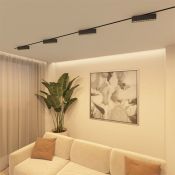 Трековый светильник однофазный  20W Белый теплый SOLID EDDER DK6434-BK IP20 на шинопровод черный