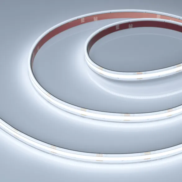 Светодиодная лента Белый CSP 24V  4.8W/m 420Led/метр  герм (силиконовая экструзия) 049053 COB-PS-X420-12mm 6000K IP67 15m
