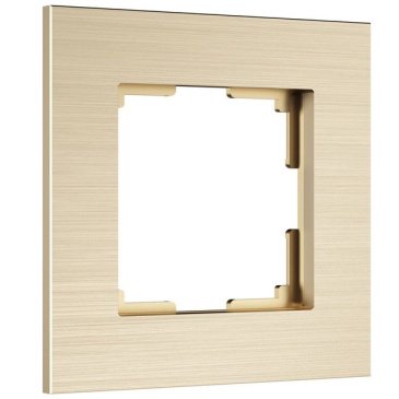 Рамка металлическая 1 пост WERKEL AluMax W0013511 шампань