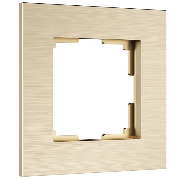 Рамка металлическая 1 пост WERKEL AluMax W0013511 шампань
