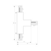 Коннектор тройной LGD-4TR-CON-EXT-R1-WH (C) 026146