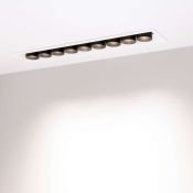 Встраиваемый светильник  20W Белый дневной  032231 MS-ORIENT-BUILT-TURN-TC-S67x300-20W 220V IP20 прямоугольный белый с черной вставкой