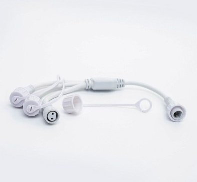 Разветвитель для гирлянд ALEDUS SP-3Lines-W 1-3, 2Pin, белый