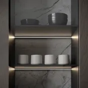 алюминиевый профиль SL-MINI-SHELF-H9-2000 OLIVE GREY ANOD 038208