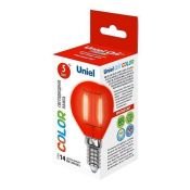 лампа декоративная шар  G45 Красный 5.0W UL-00002985 LED-G45-5W/RED/E14 GLA02RD