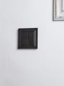Выключатель встраиваемый двухклавишный проходной IEK BRITE BR-V22-0-10-K02 ВС10-2-6-БрЧ черный