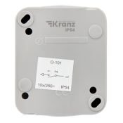 Выключатель одноклавишный Mini OG KR-78-0835 серый IP54 KRANZ