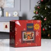 фигурка  светодиодная  «Рождественский вечер», 15.5х14х10,5 см, пластик, USB, батарейки ААх3, свечение тёплое белое