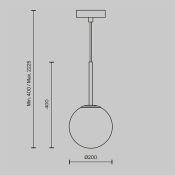 Подвесной светильник Подвесной светильник Базовая форма / Basic form E14х1 MOD321PL-01B1