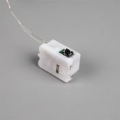 гирлянда НИТЬ на батарейках Белый теплый с насадками «Шарики» IP20 20 LED,  AG13x3