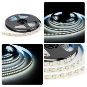 Светодиодная лента Белый 2835 12V 14.4W/m 180Led/метр LSE-264 Эконом 10мм IP20