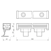 прожектор Белый дневной  12W 042175 AR-LINE-500-12W 220V 15 градусов  IP65