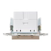 Розетка встраиваемая USB IEK SKANDY A+A 3,1А SK-U21-D31-K98 SK-R15Sa песочный