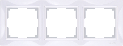 Рамка  пластик 3 поста WERKEL Snabb Basic WL03-Frame-03 / W0032001  белый