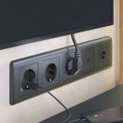 Накладка для розетки HDMI  WERKEL WL04-HDMI-CP / W1196004 графит рифленый