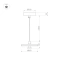 Подвесной светильник  12W Белый теплый 057231 SP-KOTARO-R350 36 deg 230V TRIAC 2700K круглый черный